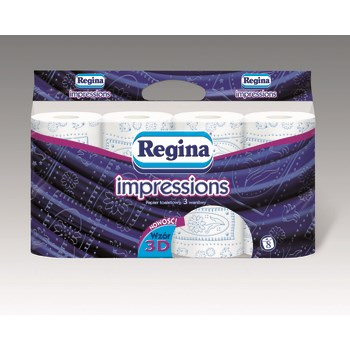 Regina impressions Papier toaletowy 3 warstwy 8 rolek