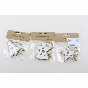 EM&EM Zawieszka drewniana 7cm, mix