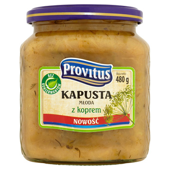 Provitus Kapusta młoda z koperkiem 480 g
