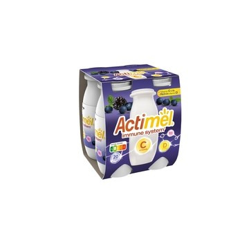 Actimel Mleko fermentowane o smaku jagodowo-jeżynowym 400 g (4 x 100 g)