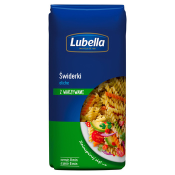 Lubella Makaron świderki z warzywami 400 g