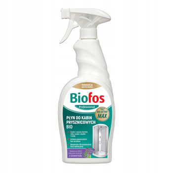 Biofos Professional płyn do mycia kabin prysznicowych BIO 750ml