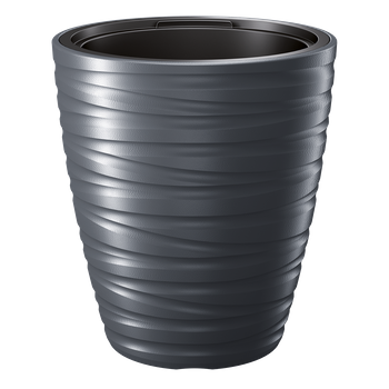 Doniczka Prosperplast Maze śr. 40 cm, antracyt