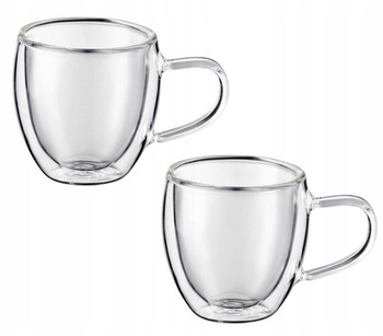 Zestaw 2 szklanek termicznych z uchwytem 250 ml MIA