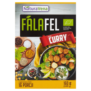 NaturaVena Falafel Ekologiczne danie w proszku smak curry 160g