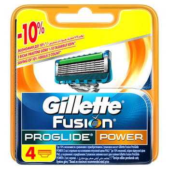Gillette ProGlide Power Ostrza wymienne do maszynki do golenia dla mężczyzn, 4 sztuk