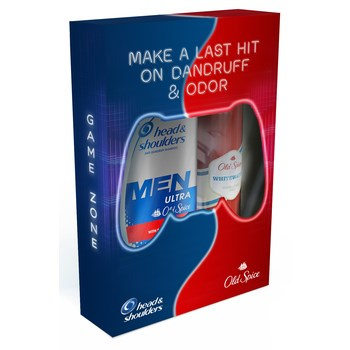 Zestaw podarunkowy: szampon Head&Shoulders 270ml i żel do kąpieli Old Spice Whitewater 150ml