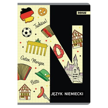 Zeszyt Tematyczny A5/60k. kratka / JĘZYK NIEMIECKI / REXUS