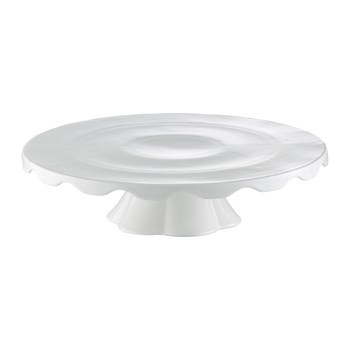 Patera na nóżce rant w dół 30 cm Crema Ambition