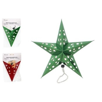 EM&EM Gwiazda papierowa 35cm czerwony, zielony