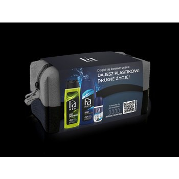 Zestaw Fa w kosmetyczce Fa Man Sport Active żel pod prysznic 250ml & Fa Man Sport Energy Boost żel pod prysznic 250ml & Fa Men Sport deo roll-on 50ml