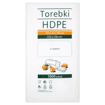 Torebki HDPE 22 x 26 cm 1000 szt