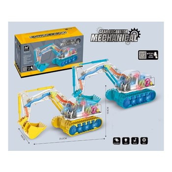 Koparka przezroczysta ze światłem i dźwiękiem