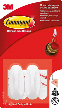 Haki Command Designer wielokrotnego użytku, małe, 2 szt