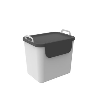 Kosz do sortowania odpadów JIVE 30L biały Rotho