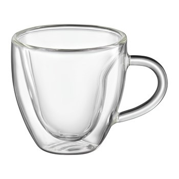 Komplet 2 szklanek  termicznych z podwójną ścianką serce 250 ml MIA Ambition