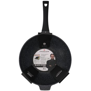 Patelnia WOK 32cm Black Stone Zwieger