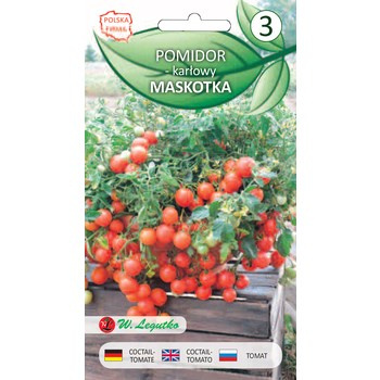 Pomidor gruntowy karłowy Maskotka wczesny typ "coctail" 0,4g Seria bazowa Legutko