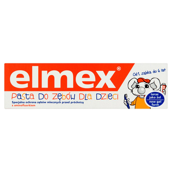 elmex Kids Pasta do zębów dla dzieci z aminofluorkiem 0-6 lat 50 ml