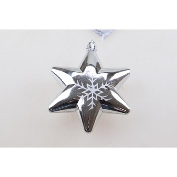 EM&EM Zawieszka na choinkę gwiazdka srebrna