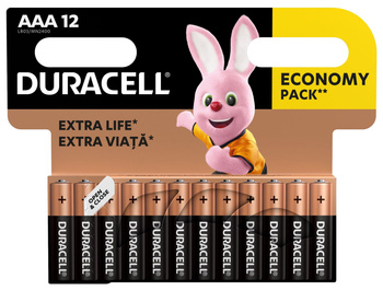 Duracell AAA 1,5 V/B Bateria alkaliczna 12 sztuk