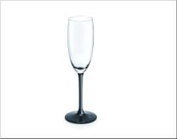 Kieliszek do szampana 180ml Czarna nóżka