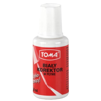 Korektor w płynie TOMA w butelczce z gąbką 20 ml