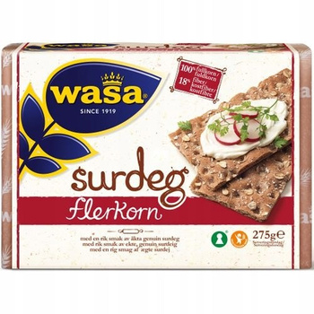 Wasa Pieczywo chrupkie wieloziarniste na zakwasie 275 g