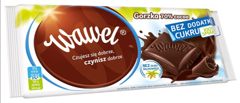 Wawel Czekoladagorzka 70% Cocoa bez dodatku cukru 90g