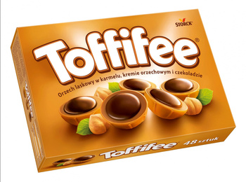Toffifee Orzech laskowy w karmelu kremie orzechowym i czekoladzie 400 g (48 sztuk)
