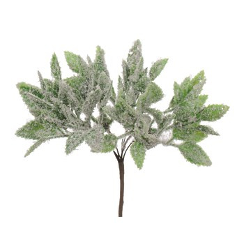 JUMI Listki oszronione dekorowane brokatem, 12 cm