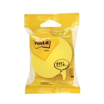 POST-IT® Kostka samoprzylepna, Chmurka komiksowa, 70x70 mm, 225 KARTEK