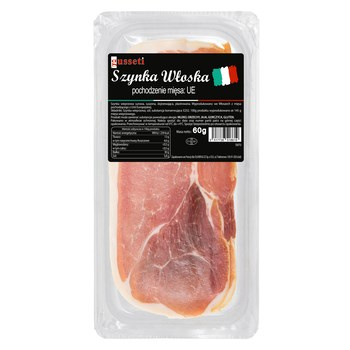 Szynka włoska plastry 60g  Gusseti