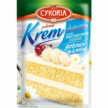 Cykoria Krem do tortów o smaku śmietankowym 100 g