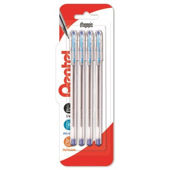 Pentel Długopis SuperB BK77- niebieski x 4 sztuki