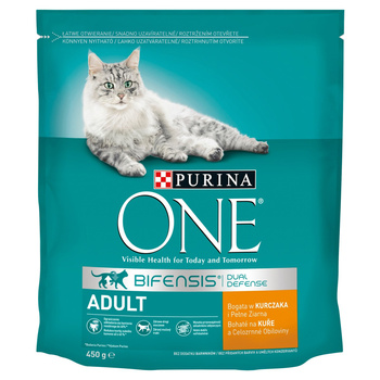 PURINA ONE ADULT Cat Kurczak i pełne ziarna 450g