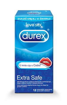 Durex Extra Safe Thicker Prezerwatywy 12 sztuk