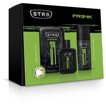 STR8 FR34K Zestaw: woda toaletowa w sprayu 50ml + dezodorant w aerozolu 150ml