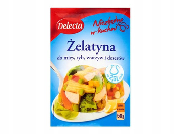 Delecta Żelatyna do mięs ryb warzyw i deserów 50 g
