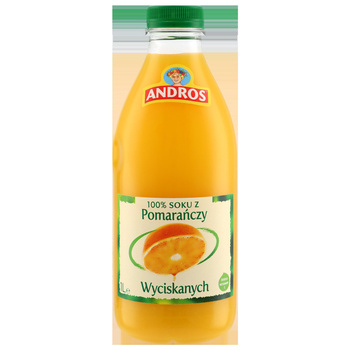 Andros 100 % sok z pomarańczy wyciskanych 1 l