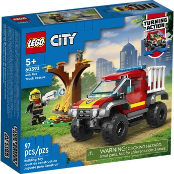 Klocki LEGO City Fire 60393 Wóz strażacki 4x4 – misja ratunkowa