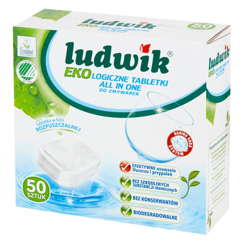 Ludwik All in one Ekologiczne tabletki do zmywarek 900 g (50 sztuk)