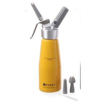 Syfon do bitej śmietany Kurt Scheller Edition żółty 0,5 l Hendi