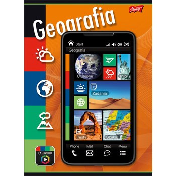 Zeszyt okładka laminowana A5, 60k., krata, geografia