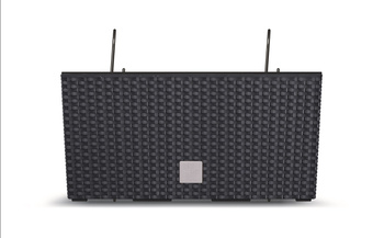 Doniczka Prosperplast Rato Case 40cm z wieszakiem, antracyt