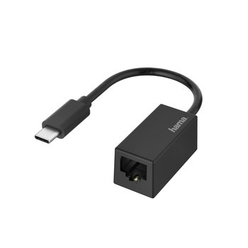 Adapter Hama USB-C - RJ45/LAN 0,15m