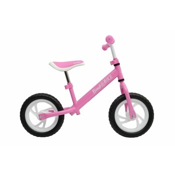 Rowerek biegowy 12'' BIMBO BIKE RUNNER, różowo-biały