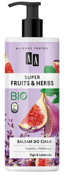 AA Super Fruits&Herbs balsam do ciała figa&lawenda 500 ml