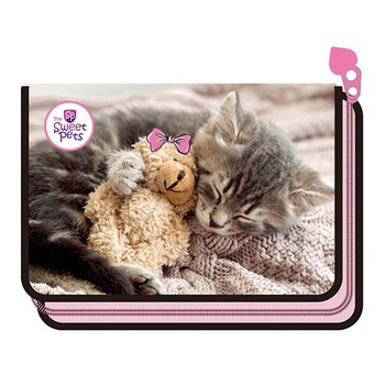 Piórnik z wyposażeniem na 1 zamek - The Sweet Pets - Kot