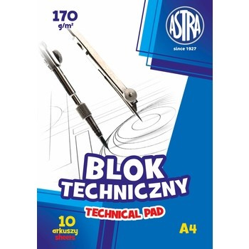 Astra blok techniczny  A4 170g